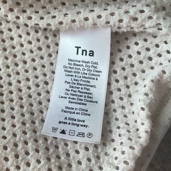 TNA Sherpa Fleece Jacket XS in Beige-White - Picture 4 of 4
